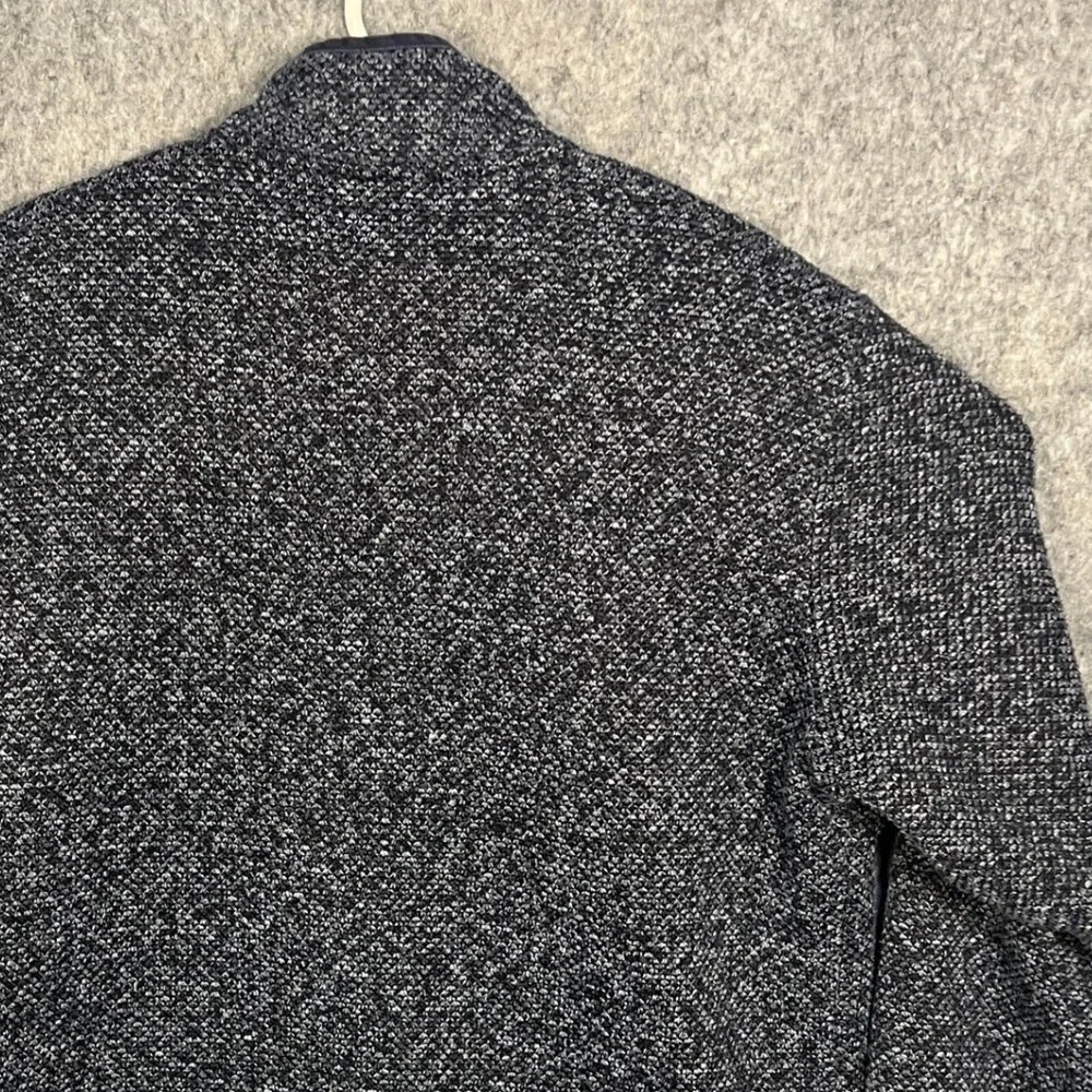 Orvis Men's Classic Collection Quarter Zip Sherpa Lined Pullover Navy Blue Large